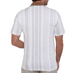 Polo rayures amincissantes