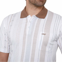 Polo rayures amincissantes