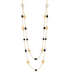 Collier 2 rangs plaqué or...