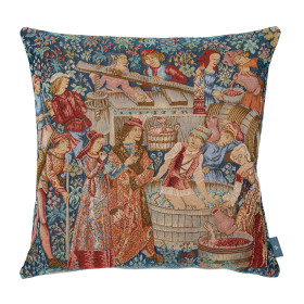 La housse de coussin médiévale Le pressoir
