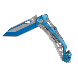 Le couteau acier bleu