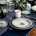 Le lot de 6 assiettes dépareillées vertes