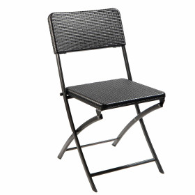 Ensemble de jardin "rotin" (1 table + 4 chaises)