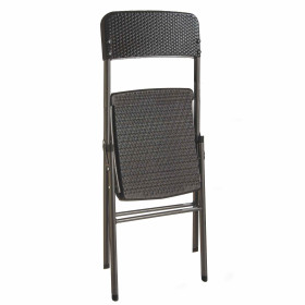 Ensemble de jardin "rotin" (1 table + 4 chaises)