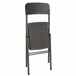 Ensemble de jardin "rotin" (1 table + 4 chaises)