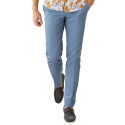 Pantalon coton azur