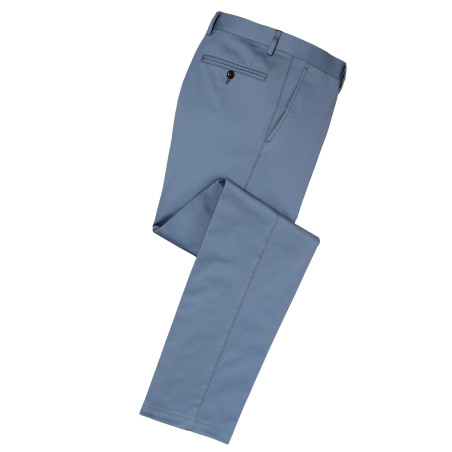 Pantalon coton azur