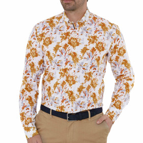Chemise imprimée curcuma