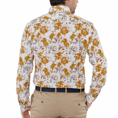 Chemise imprimée curcuma