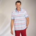 Polo piqué tricolore
