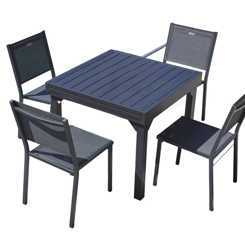 Ensemble de jardin Dolce Vita (1 table + 4 chaises)