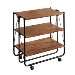 Desserte roulante 3 plateaux