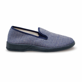 Chaussons chevrons bleu