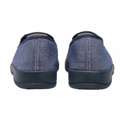 Chaussons chevrons bleu