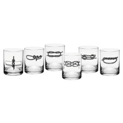 Les six verres nœuds marins