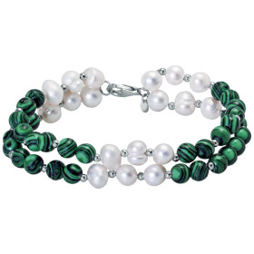 Le bracelet perles et malachites, par l’Homme Moderne.