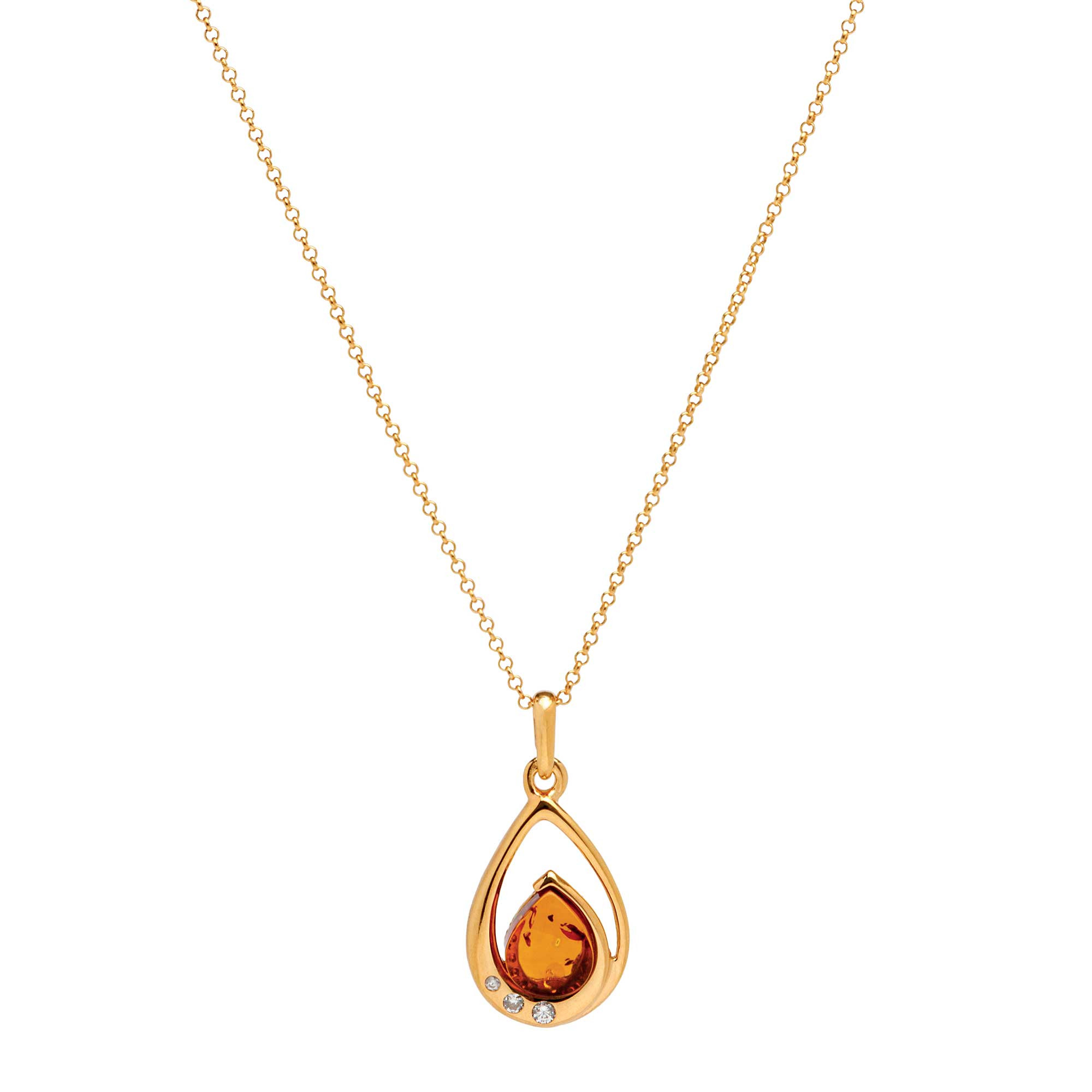 Le pendentif goutte d’ambre