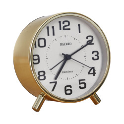 Réveille-matin silencieux gold