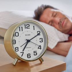 Réveille-matin silencieux gold