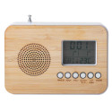 Radio-réveil bambou
