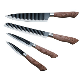 Coffret 4 couteaux & rack magnétique, par l’Homme Moderne.