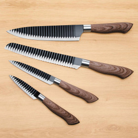 Coffret 4 couteaux & rack magnétique