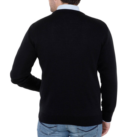 Pull jacquard amincissant