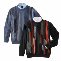 Pull jacquard amincissant - les 2