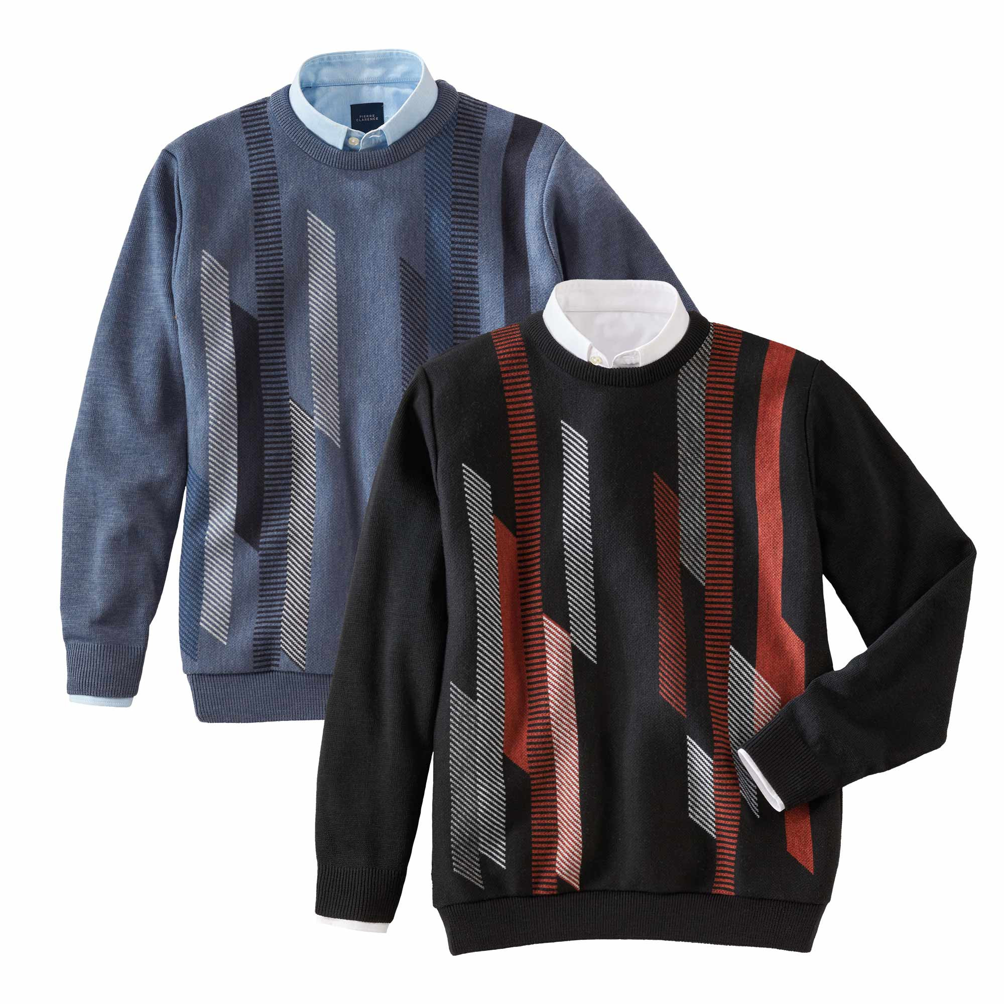 Pull jacquard amincissant - les 2