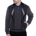 Gilet jacquard velours
