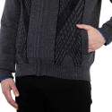Gilet jacquard velours
