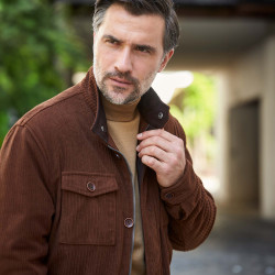 Veste saharienne velours