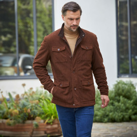 Veste saharienne velours