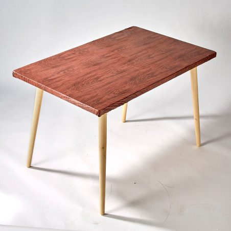 Toile cirée "bois" rectangulaire