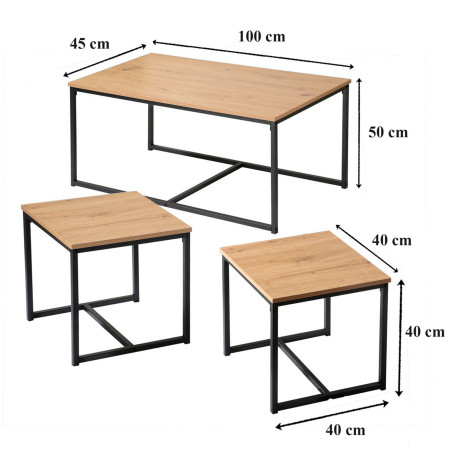 Tables gigognes - les 3