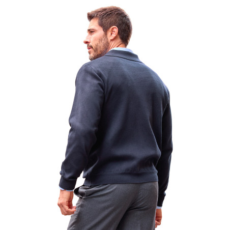 Blouson maille chevrons