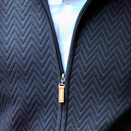 Blouson maille chevrons