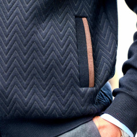 Blouson maille chevrons (4)