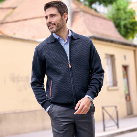 Blouson maille chevrons (5)