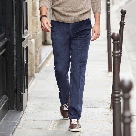 Pantalon velours stretch