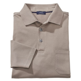 Polo Coton Fil d’Écosse Pierre Clarence Beige