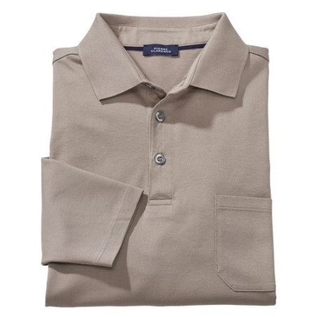 Polo Coton Fil d’Écosse Pierre Clarence Beige