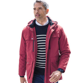Parka ouatinée Cap Nord, Tour de poitrine : XL (112/116), Couleur : Bordeaux, par l’Homme Moderne.