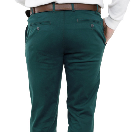 Pantalon gabardine sapin