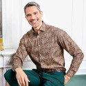 Chemise imprimé cachemire Pierre Clarence