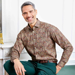 Chemise imprimé cachemire Pierre Clarence