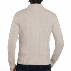 Gilet torsades boutonné
