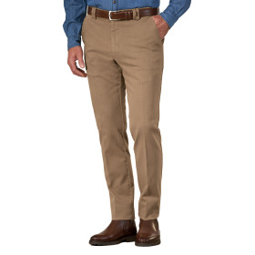 Pantalon twill confort, Taille : 44, Couleur : Camel, par l’Homme Moderne.