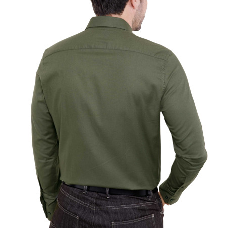 Chemise coton extensible