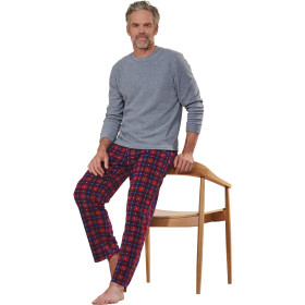 Pyjama polaire, Tour de poitrine : 3XL (128/132), Couleur : Multicolore, par l’Homme Moderne.
